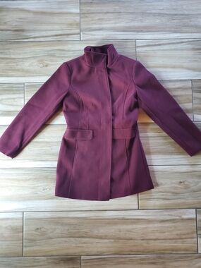 Vince Camuto Women's Plum Stand-Collar Pea Coat Size Small